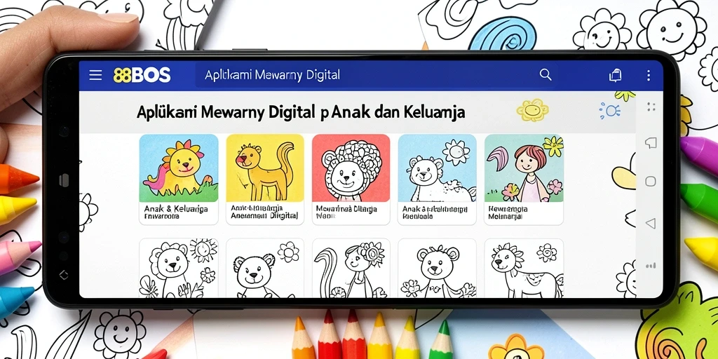 Tampilan antarmuka aplikasi Mewarnai Digital yang menarik.