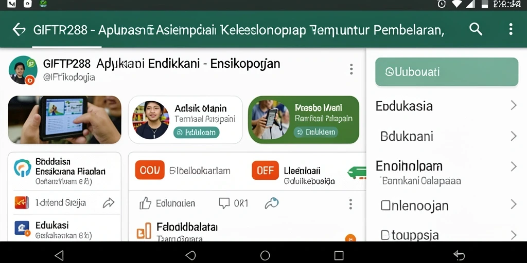 Tampilan antarmuka GIFTRP288 yang modern dan interaktif.