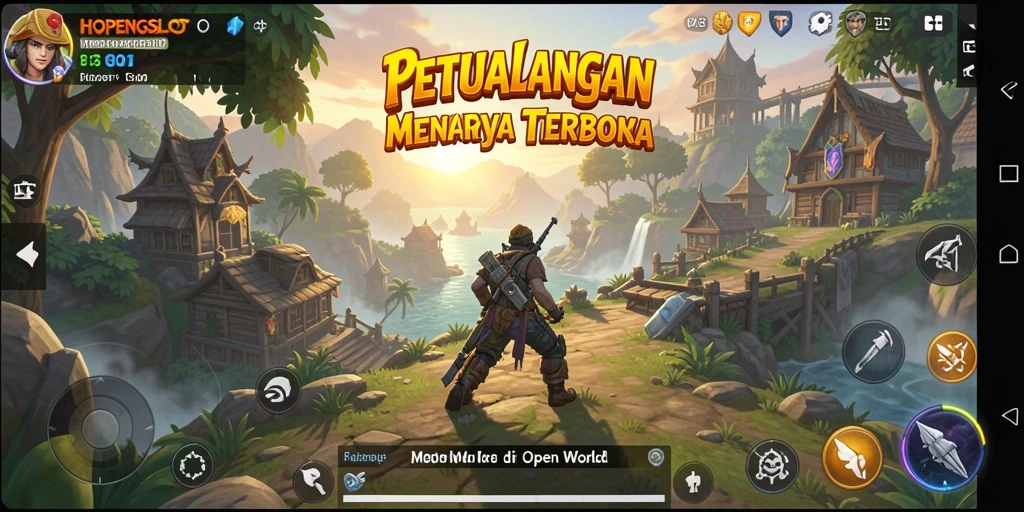 Screenshot utama HOPENGSLOT menampilkan antarmuka dunia terbuka yang memukau.