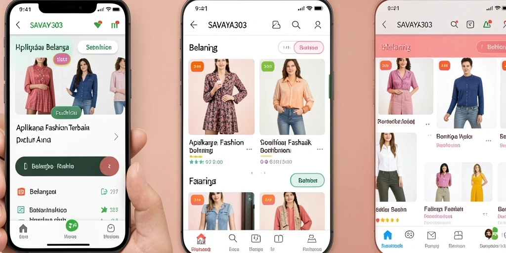 Antarmuka SAVAYA303 menampilkan koleksi fashion terkini yang menarik.
